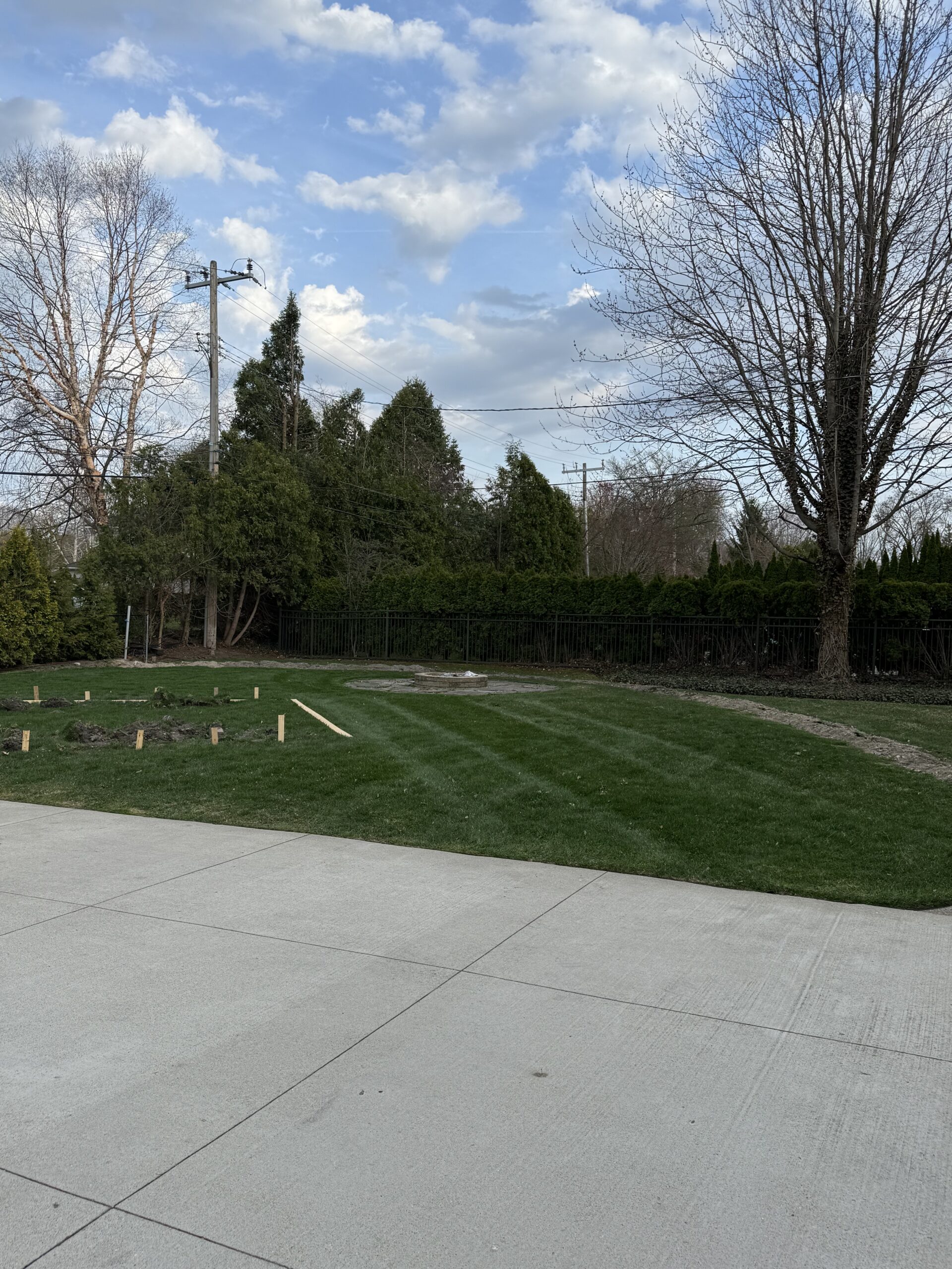Backyard Lawn care.